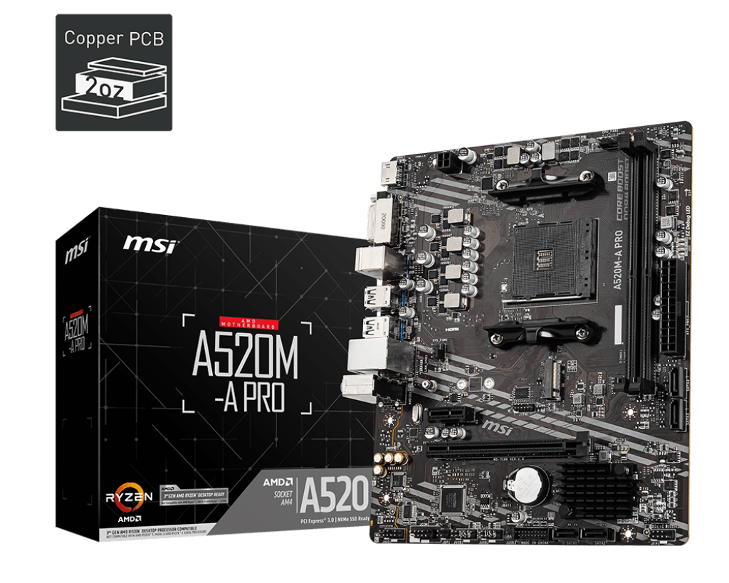 TARJETA MADRE MSI A520M-A PRO DDR4 911-7C96-031
