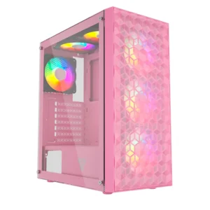 Gabinete Gamer Fantech CG-83 RGB Rosa