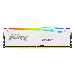 Memoria Ram Kingston Fury Beast RGB 16GB DDR5 6000Mhz White