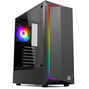 Gabinete Gamer Gravity GR08 Black RGB