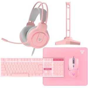 Combo Gamer Fantech 5 en 1 P51 Pink Sakura